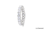 14K White Gold Round Diamond Eternity Anniversary Ring (3.25 ct)